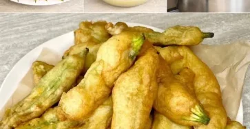 fiori di zucca fritti pastella