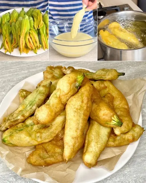 fiori di zucca fritti pastella