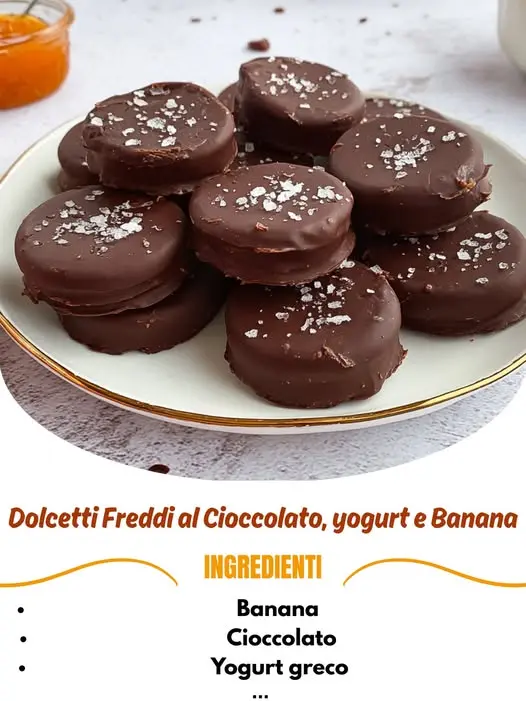 dolcetti freddi banana yogurt cioccolato