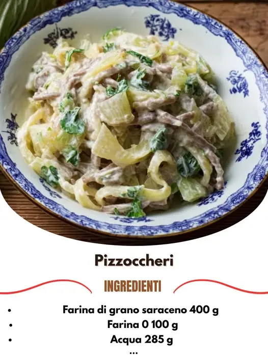 ricetta pizzoccheri valtellinesi