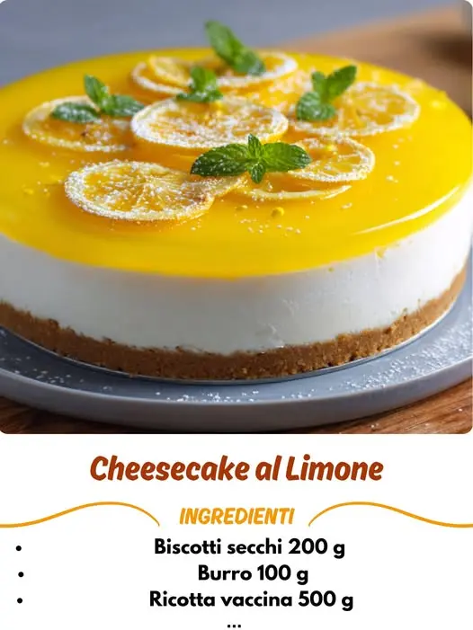 cheesecake al limone