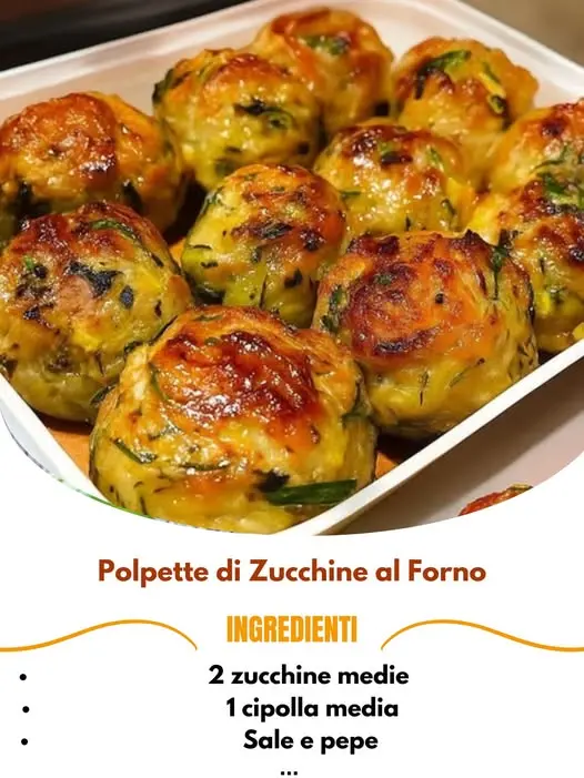 polpette di zucchine al forno