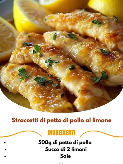 straccetti di pollo al limone