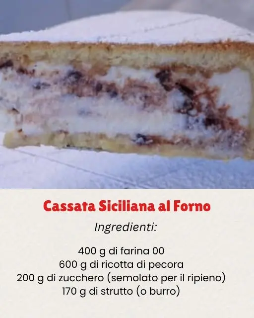 cassata siciliana al forno