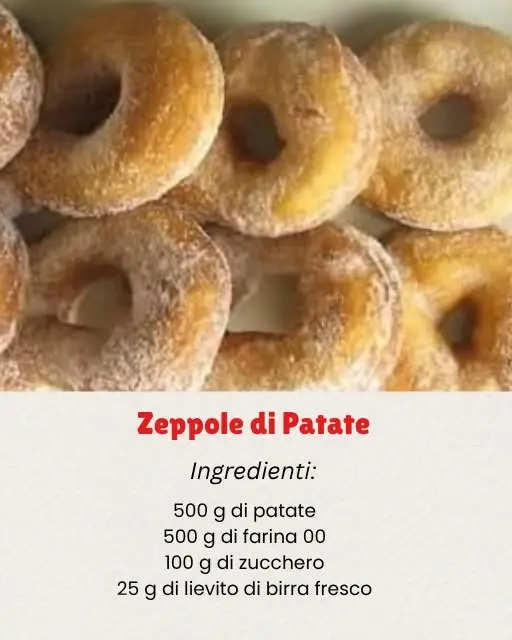 ricetta zeppole di patate