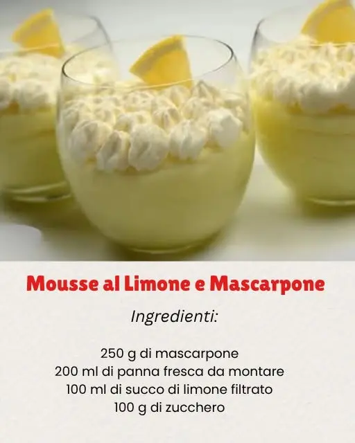 mousse al limone e mascarpone
