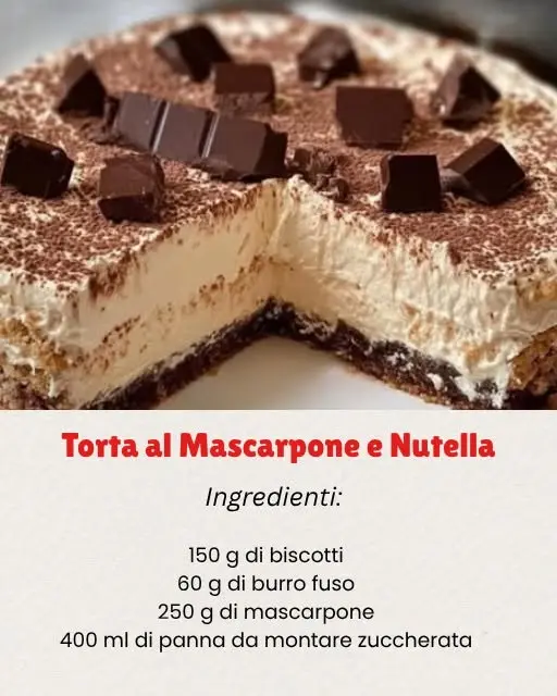 torta mascarpone e nutella