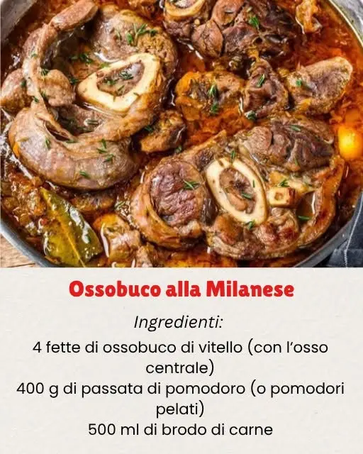ricetta ossobuco in umido