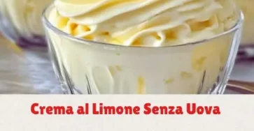 crema al limone senza uova