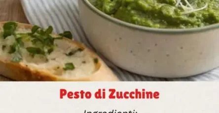 pesto zucchine e mandorle