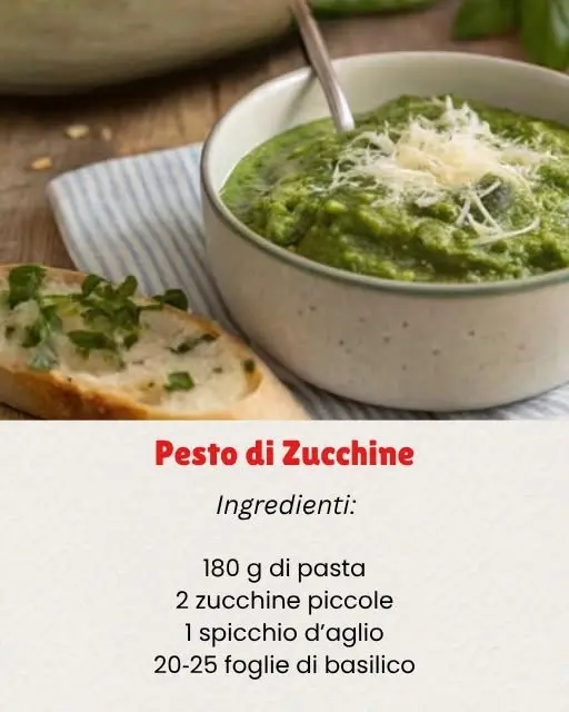pesto zucchine e mandorle