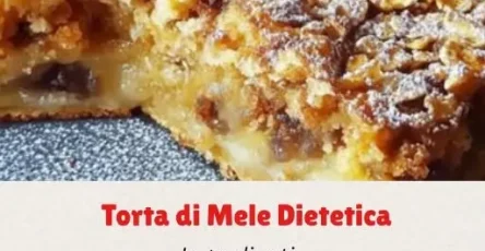 torta avena mele senza zucchero