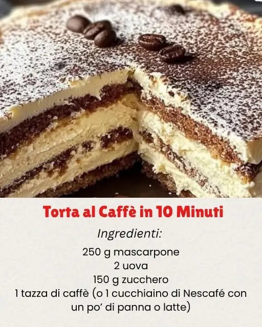 torta al caffè veloce 10 minuti
