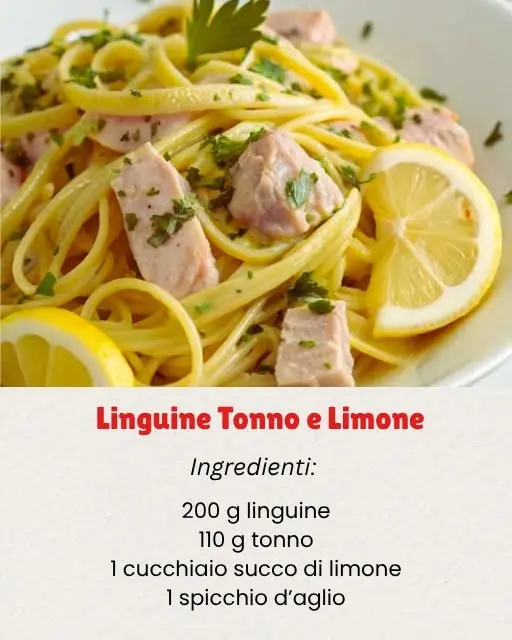 linguine tonno e limone
