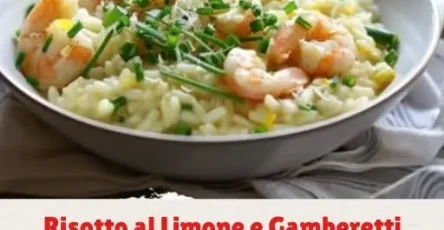 risotto limone e gamberetti