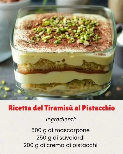 tiramisù al pistacchio