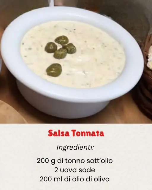 ricetta salsa tonnata piemontese