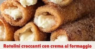 rotolini alla cannella e philadelphia