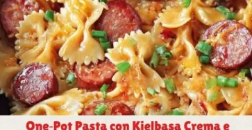 pasta cremosa kielbasa e formaggio