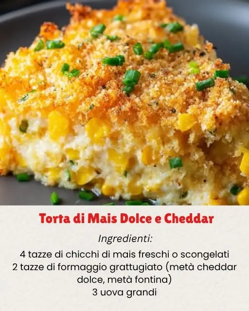 torta di mais e cheddar