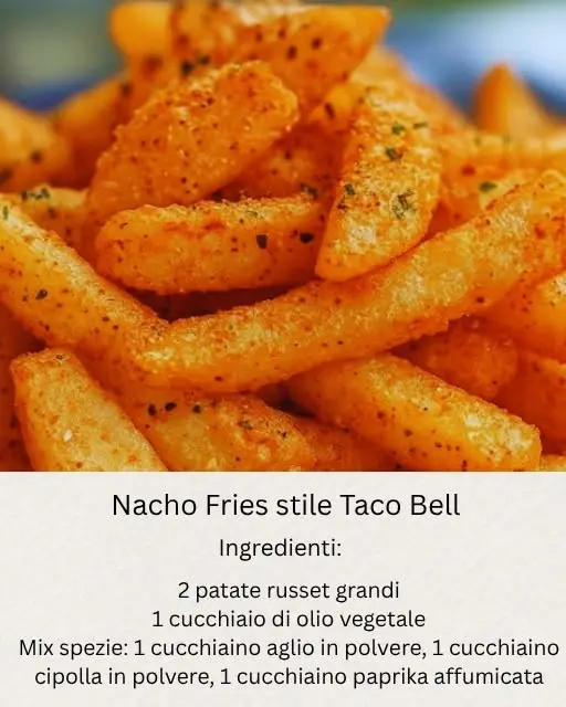 ricetta nacho fries taco bell