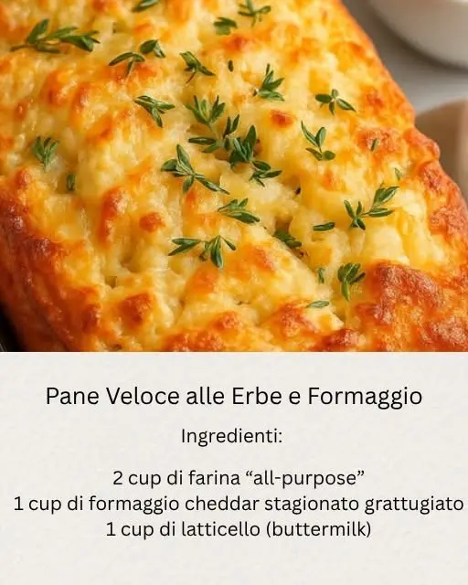 pane veloce formaggio erbe