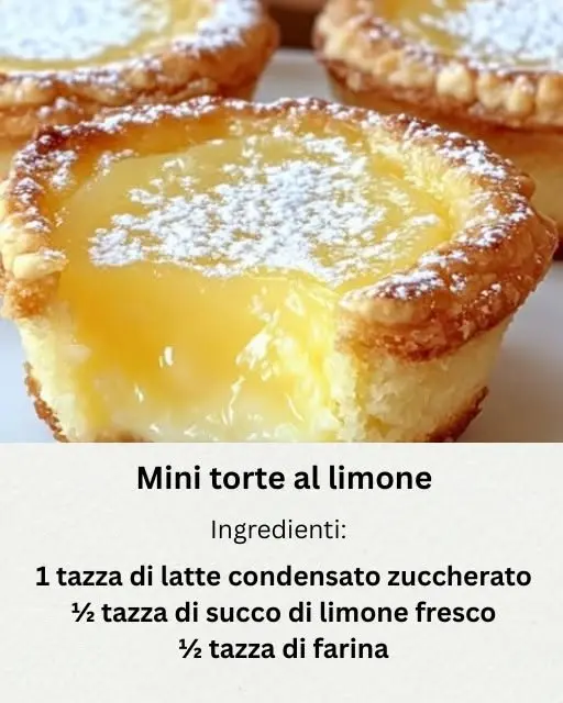 mini torte impossibili al limone