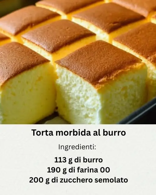 torta morbida al burro
