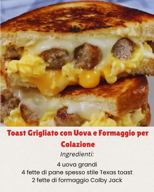 toast uovo e formaggio