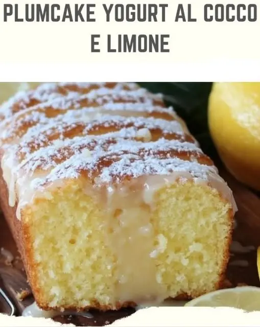 plumcake yogurt cocco e limone