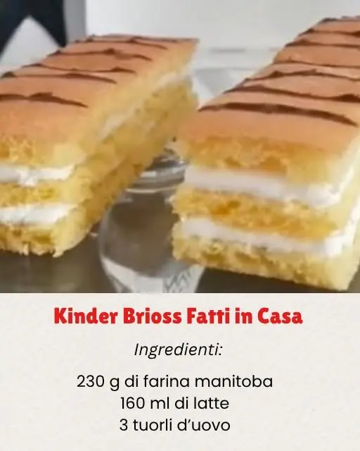kinder brioss fatti in casa