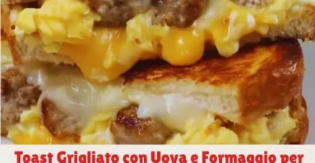 toast uova e formaggio