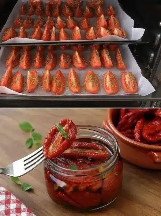 Pomodori datterini caramellati in padella pronti per essere serviti