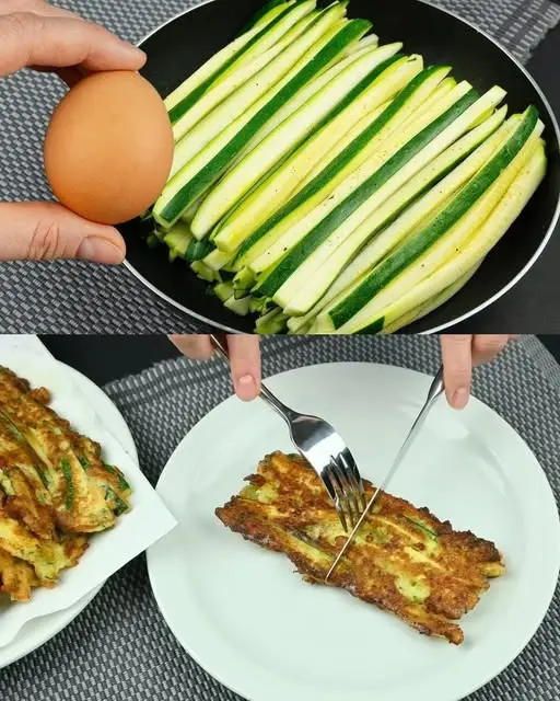 Particolare della panatura dorata delle zucchine cotte al forno