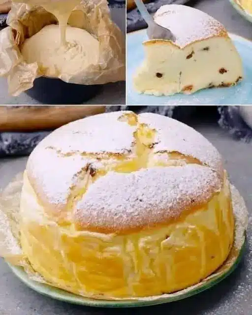 Fetta di cheesecake cremosa servita su un piatto con guarnizione di frutti di bosco