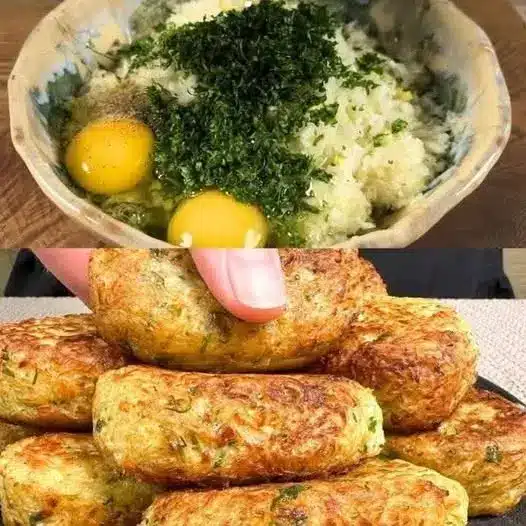 Frittelle di zucchine croccanti servite con una salsa allo yogurt fresca
