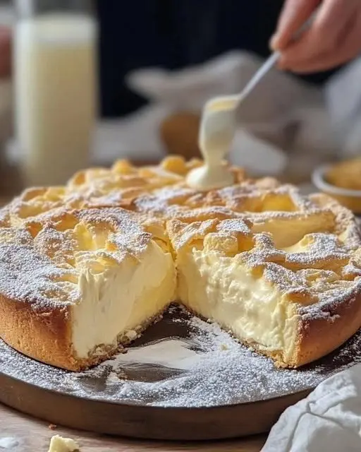 Fetta di torta veloce servita con una tazza di tè